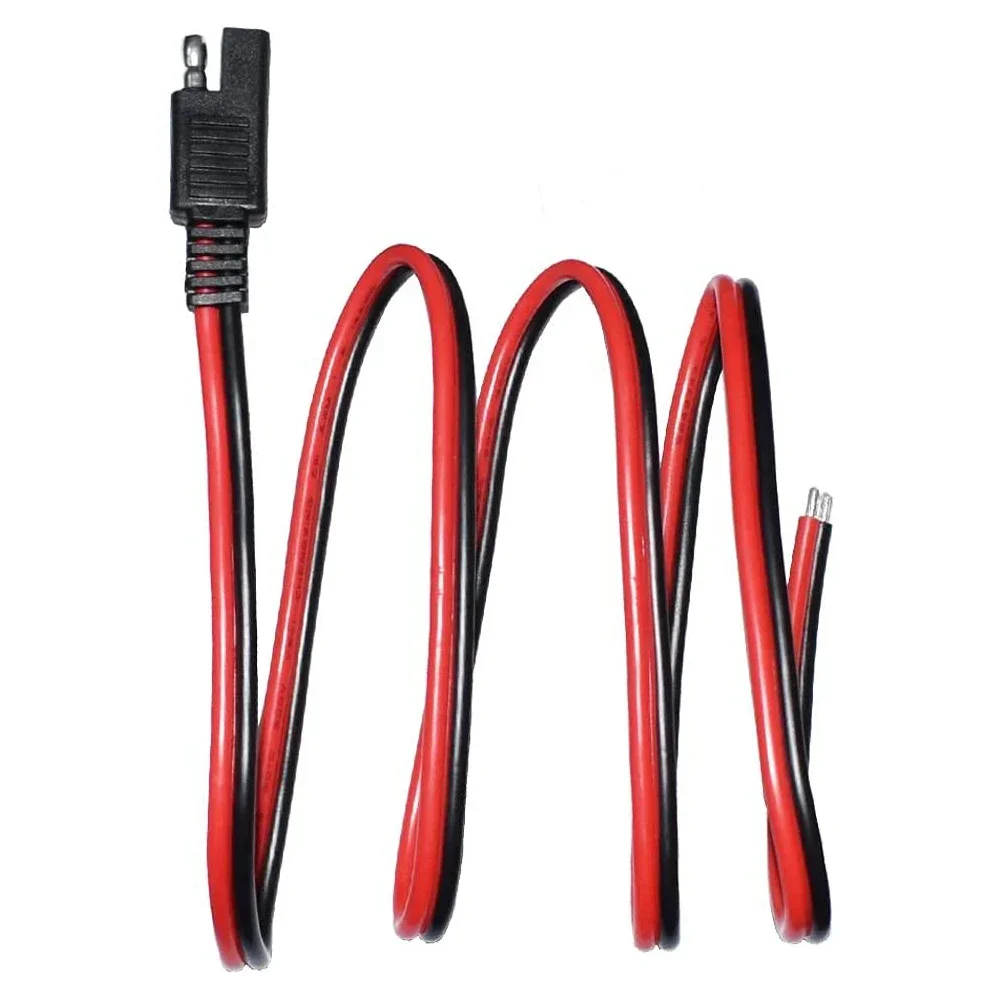 SAE Extension Cable Quick Connect Disconnect SAE Cable Wire Harness 14AWG 100CM for Automotive RV Motorcycle Solar Panel