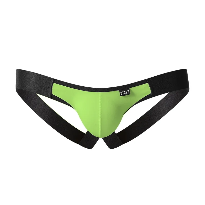 2026Personalized U-convex men's double-cubed underwear, cross-border hair, ice silk thong underwear men GT274