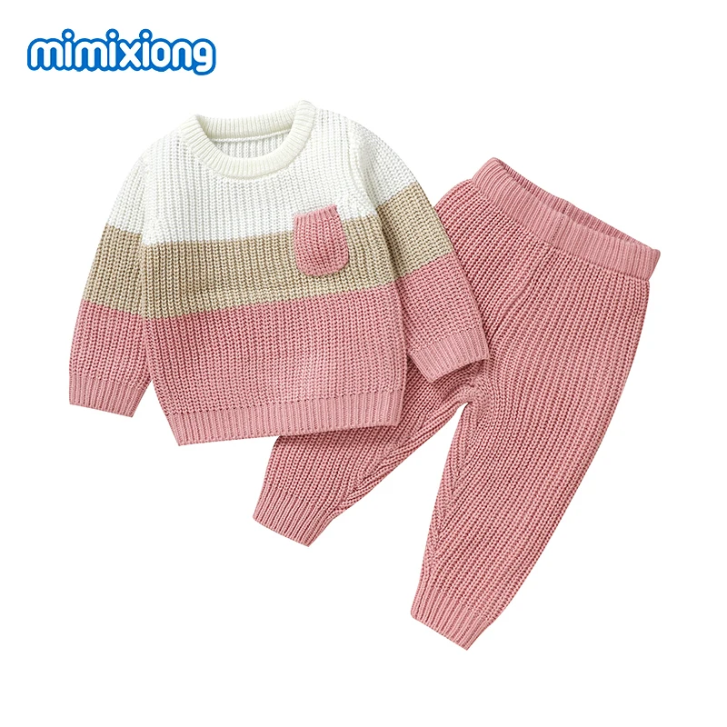 

Spring Baby Girls Clothes Sets Autumn Casual Long Sleeve Sweater Shirts+Pants Sport Suits for Newborn Infant Outwear Tracksuits