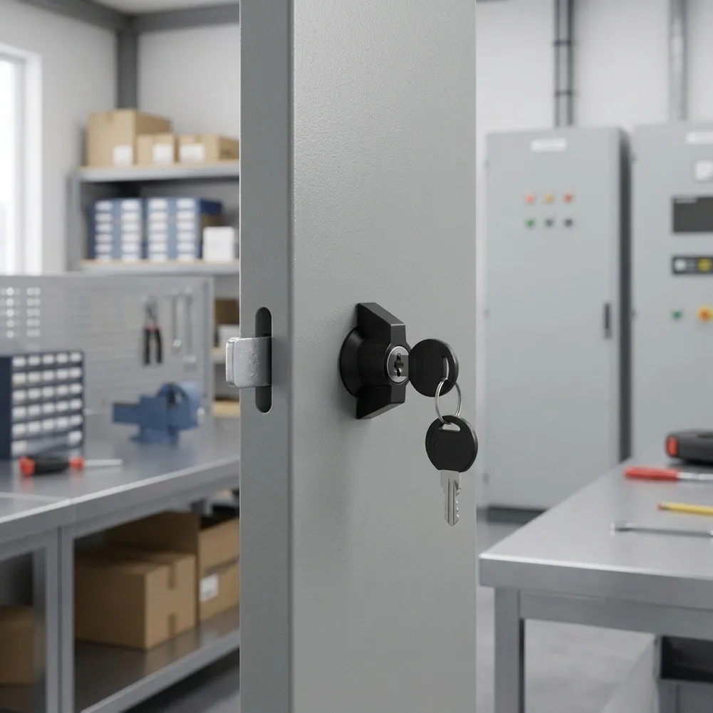 Zinc Alloy Cam Lock Set with Carbon Steel Cam Mechanism for Reliable Performance in Commercial and Industrial Sites