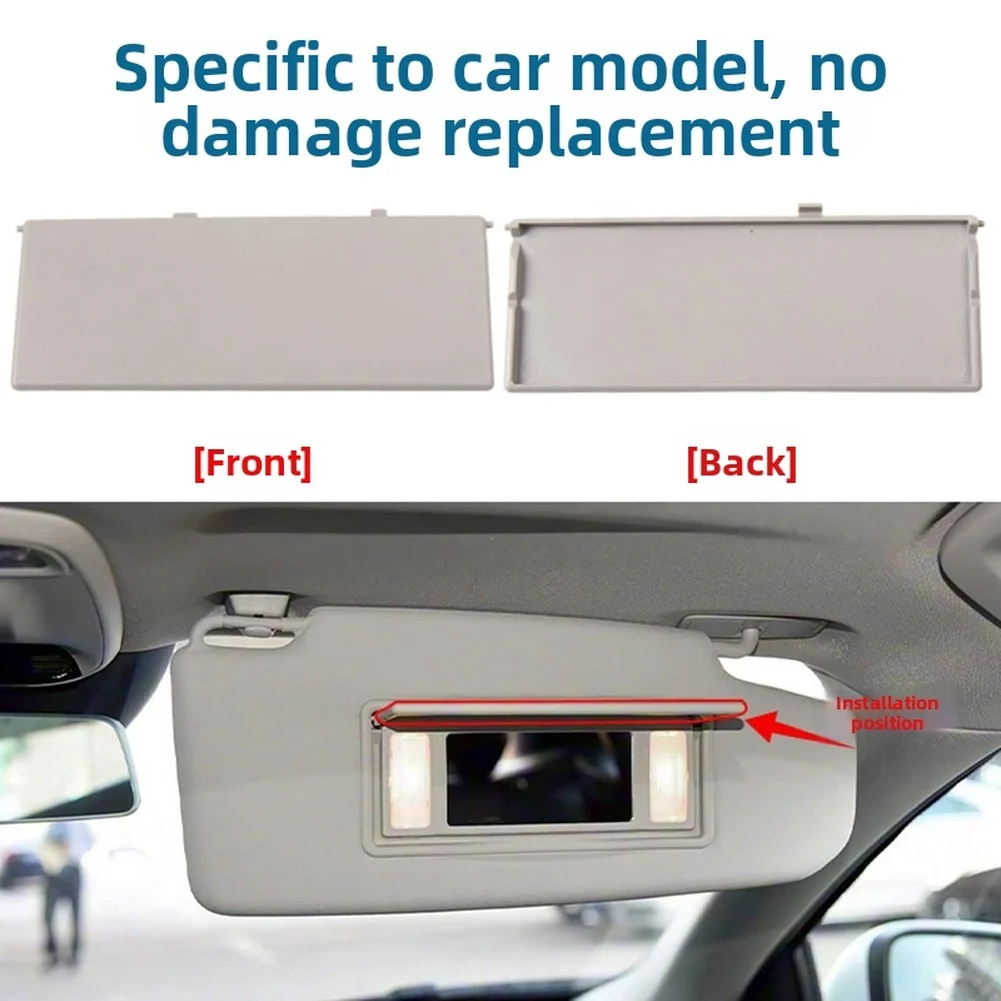 1pcs Car Front Sun Shade Visor Makeup Mirror Cover For Volvo S60L 2014-19 39822685-1 Automotive Interior Accessories