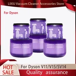 Para dyson v11 v11 torque unidade v11 animal v15 detectar hepa pós filtro acessórios aspirador de pó filtros peças substituíveis