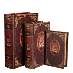 Vintage Prop Book Simulation Book Fake Storage Box Office Kitchenware Study Bookcase Bookcase Decorations Decor