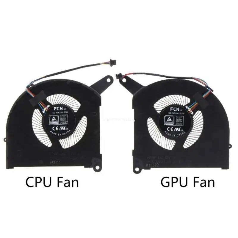 New Laptop CPU GPU Cooling Fan for GIGABYTE AERO 16 17 YE5 XE5 RP86YE Notebook Radiator 12V 1A 4pin 4wire Laptop Cooler Dropship