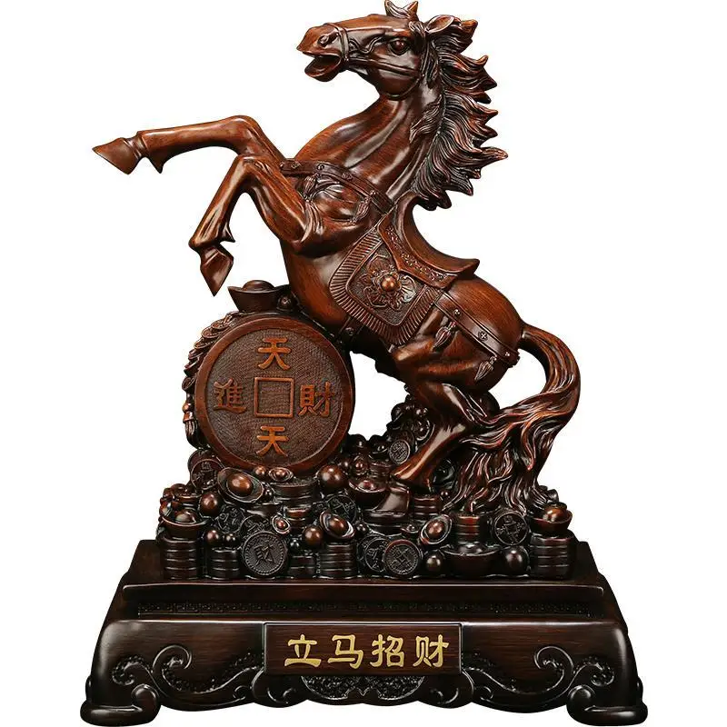 Horse To Success Lucky Ornaments Porch Living Room Indoor TV Cabinet Opening Decoration Gifts