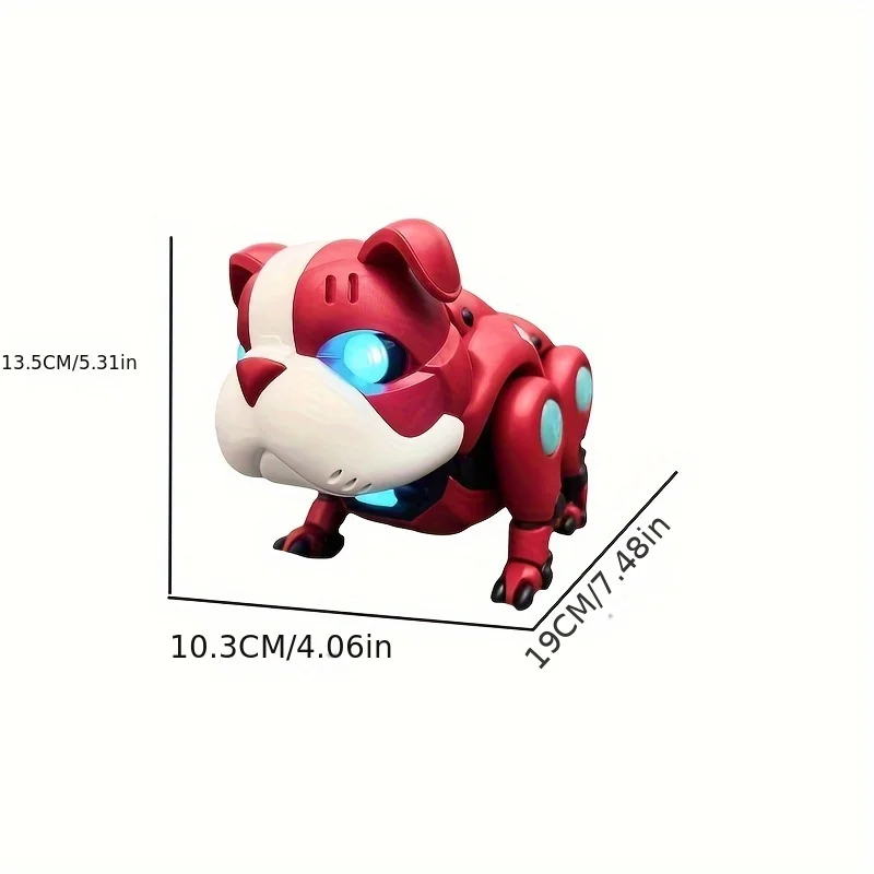 Robot Dog Children's Electric Puppy Toy, Intelligent Singing and Dancing Voice Violent Dog, Mechanical Dog Without Electricity