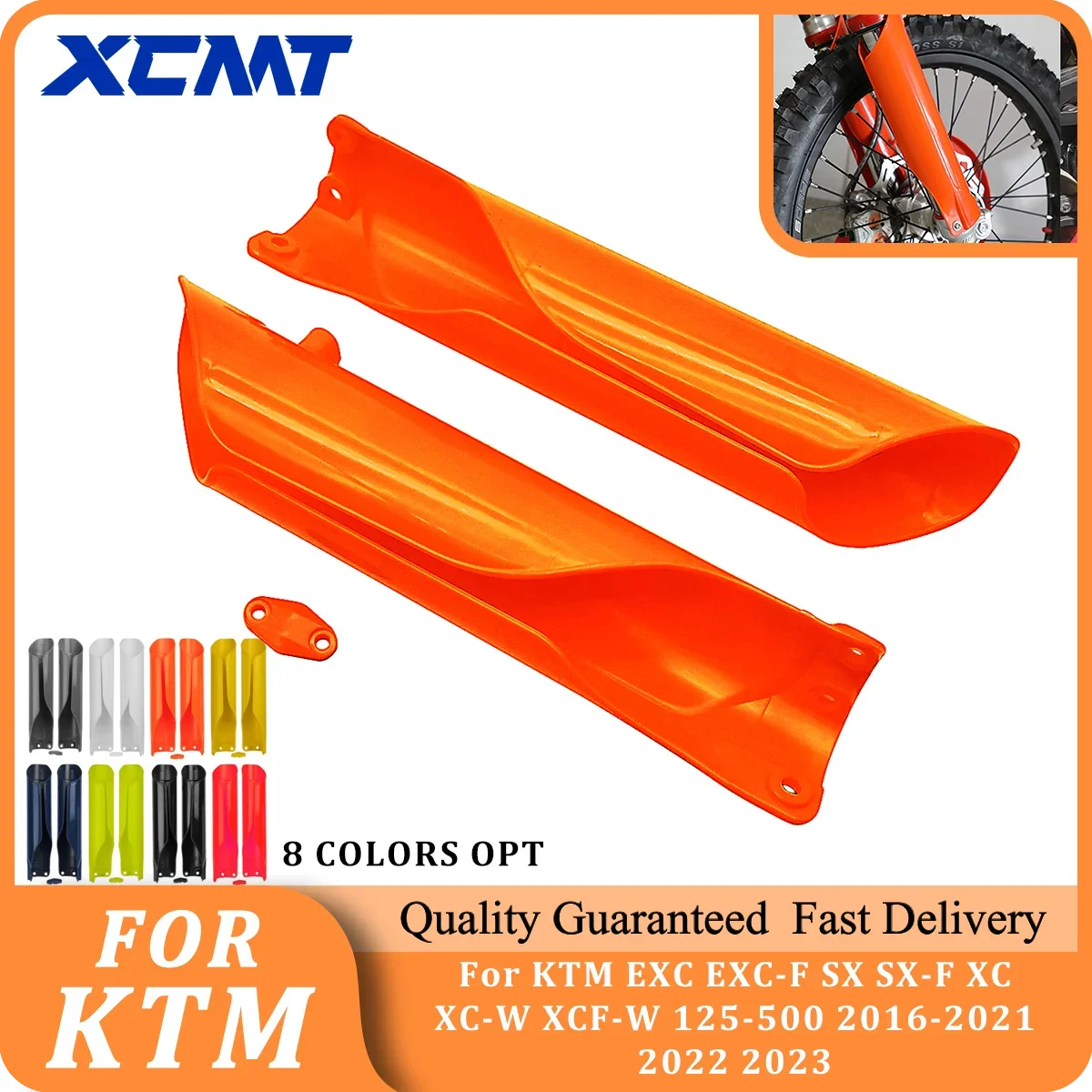 

Motorcycle Fork Protector Guard Front Shock Absorber Cover For KTM 2016-2023 2024 EXC EXCF SX SXF XC XCF XCW XCFW XWF 125-500CC