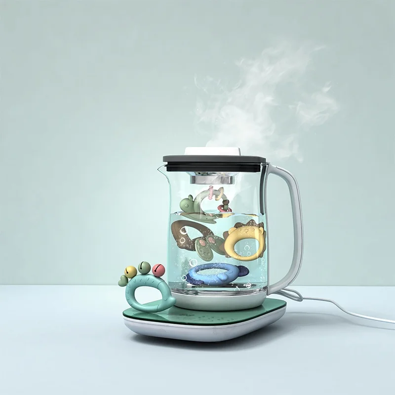 لعبة التسنين للأطفال قبضة تدليك اللثة ممارسة مقاومة للحرارة ومضادة للتشوه لطيف جميل للرضع 0-1 سنة 10 قطعة #5