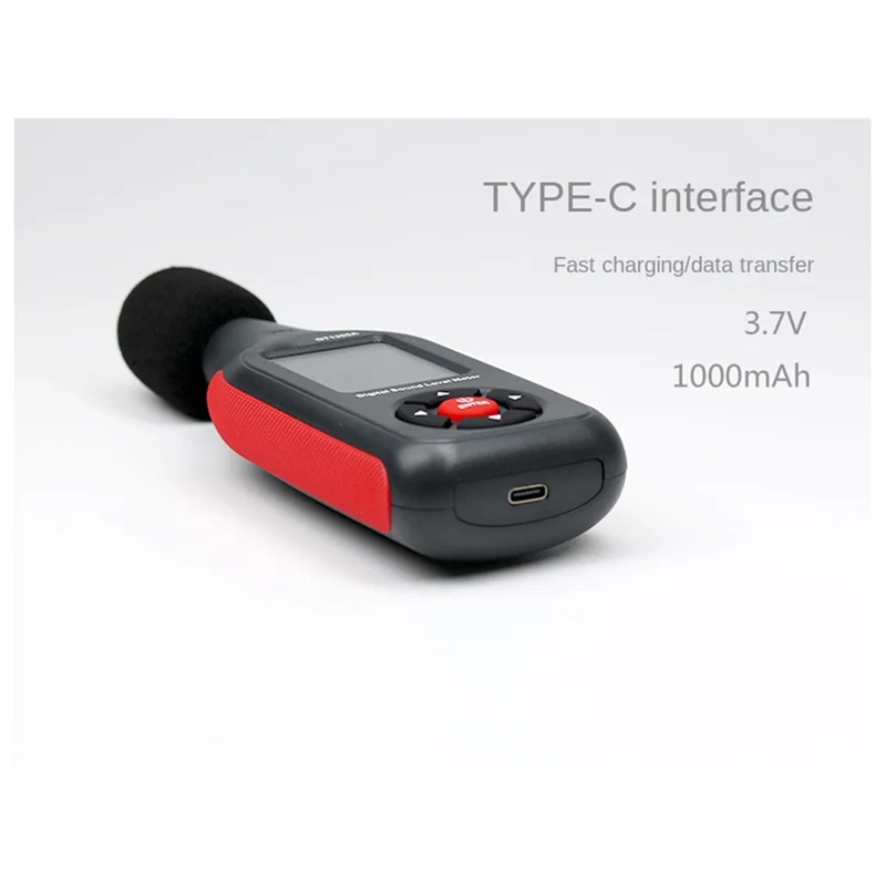 AB47-Digital Noise Meter With Condenser Microphone Digital Sound Level Meter Noise Tester Sound Detector Decible Monitor