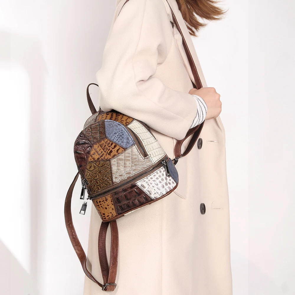 ของแท้หนังผู้หญิงกระเป๋าหลายสีLuxury Designerกระเป๋าสะพายแฟชั่นหนังวัวกระเป๋าเป้สะพายหลังสําหรับสตรี