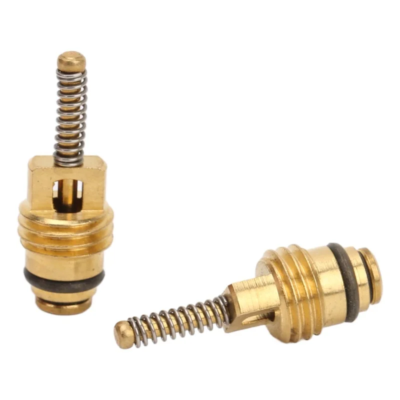 

20 Pcs Air Conditioning Valve Core Aluminum Alloy Copper Automotive AC High Pressure Valve Cores