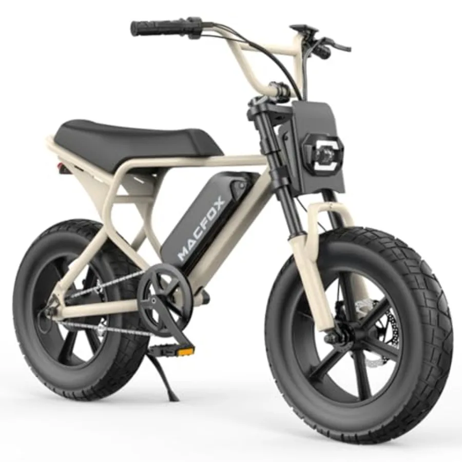 

M16 Ebikes for Teen Youths: 750W Mini E Bike with 16x4 Fat Tires, Black/Gray, UL2849 Certified Class-2 City/School Commuting El