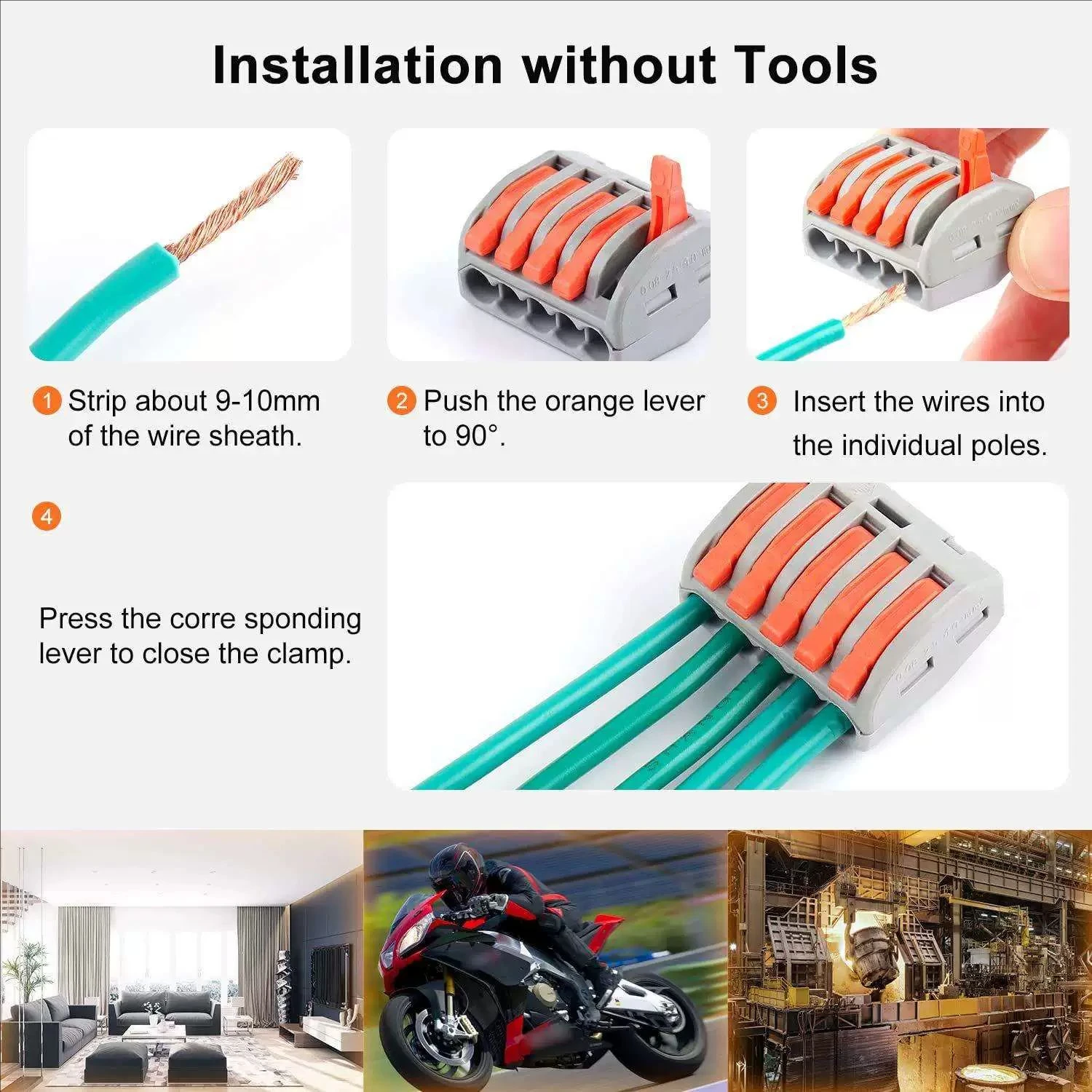 10/62pcs Quick Connect Termina - đánh giá và giá Home Improvement Mall