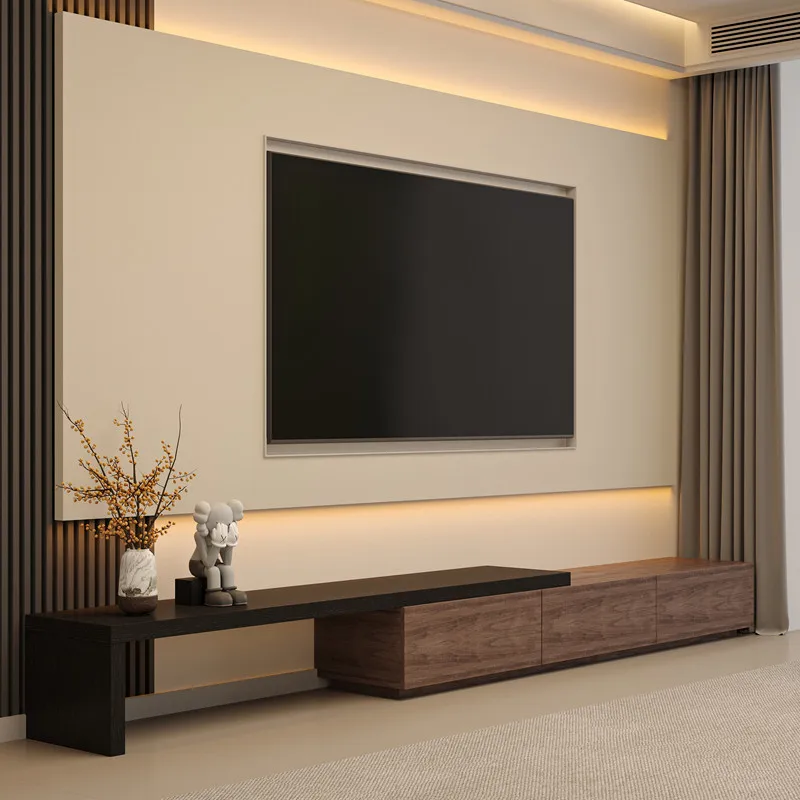 Hotel Movable Tv Stand Solid Wood Bedroom Room Vintage Tv Stand Storage Media Muebles Para La Sala Living Room Furniture