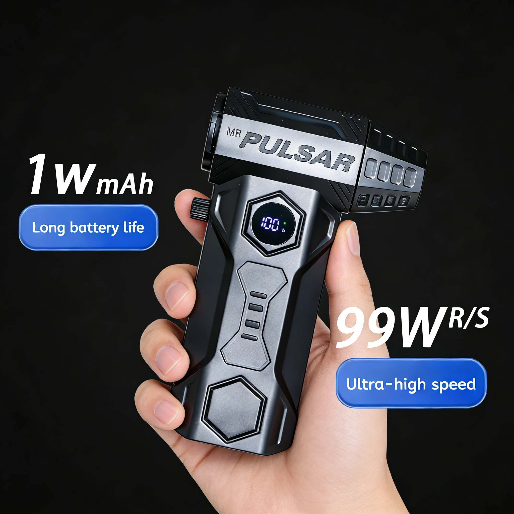 

NEW X11Pro Max 990000RPM High-Power Turbo Jet Blower, 75m/s Strong Air Fan, 10000mAh Battery & Brushless Motor