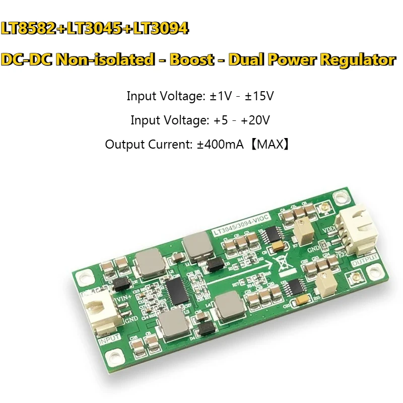 

LT3045/3094 Регулируемый источник питания LT8582 Повышающий двойной источник питания VIOC Функция отслеживания дифференциального давления KDT8582