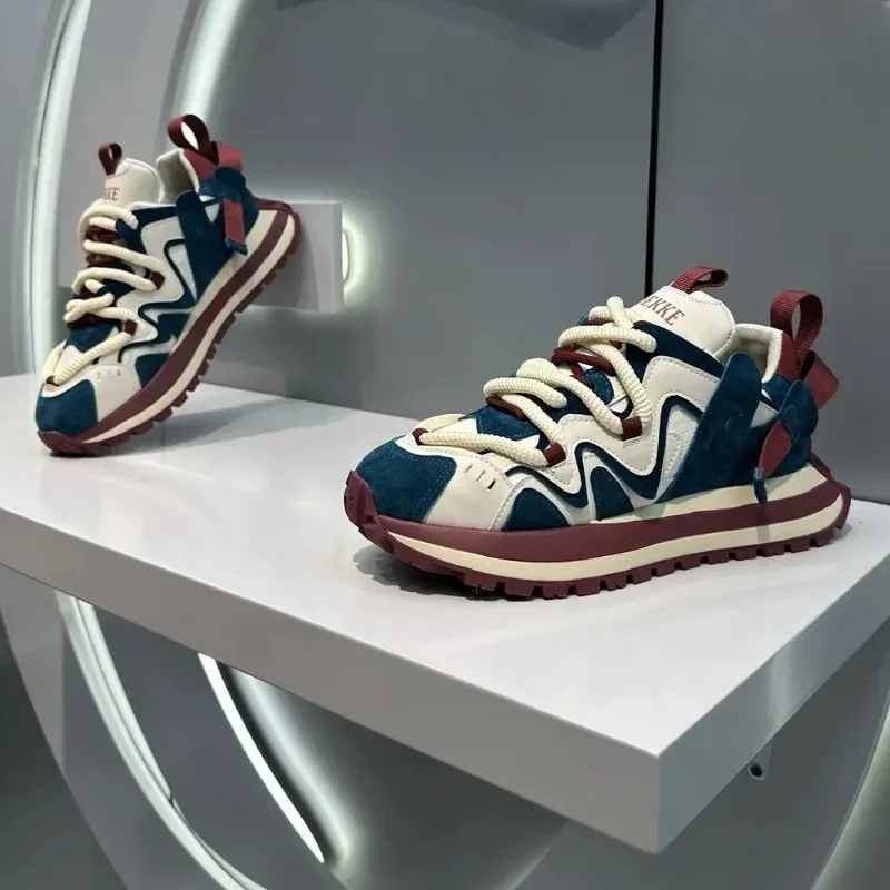 2026 العلامة التجارية الأصلية الرجال أحذية رياضية احذية الجري الرجال رياضي عدم الانزلاق أحذية فلكنيز عادية الدانتيل احذية الجري تنيس Masculino