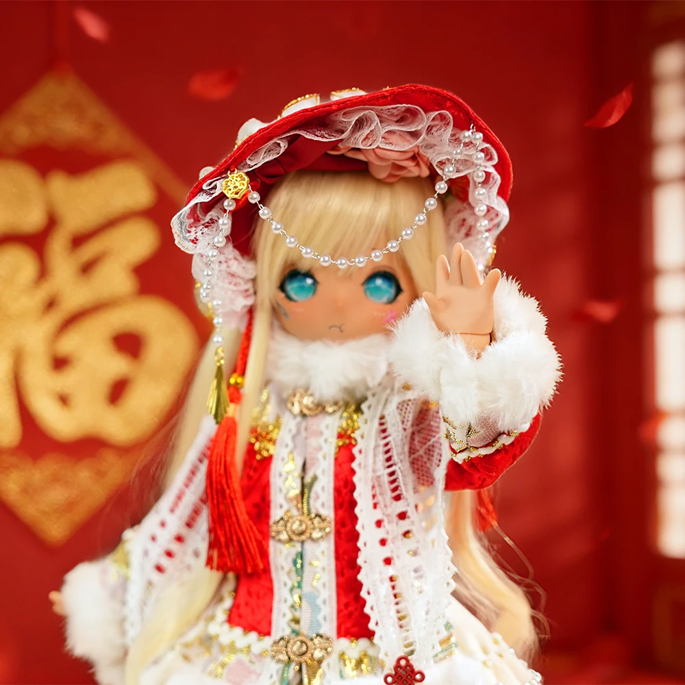 Red Knot DBS Doll 1/4 BJD Dream Fairy Match Girl Resin Anime Figure Carton Lala Ruru Egg ACGN SD Collection Toy