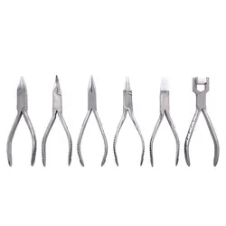PHYHOO Jewelry Plier Hand Tool Stainless Steel Needle Round Flat Nose DIY Repairing