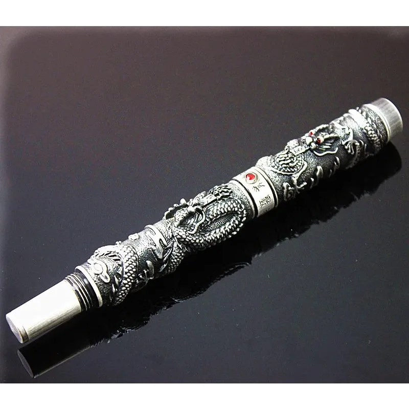 Jinhao Oriental Dragon Fountain Pen Luxury Gift Pen 0.7mm Metal Ink Pens Office Supplies Free Shipping