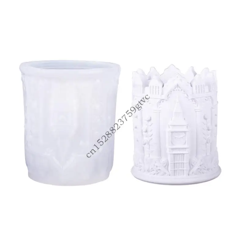 

D0UF Big Clock Tower Storage Cup Moulds Suitable for Home Decors Enthusiasts