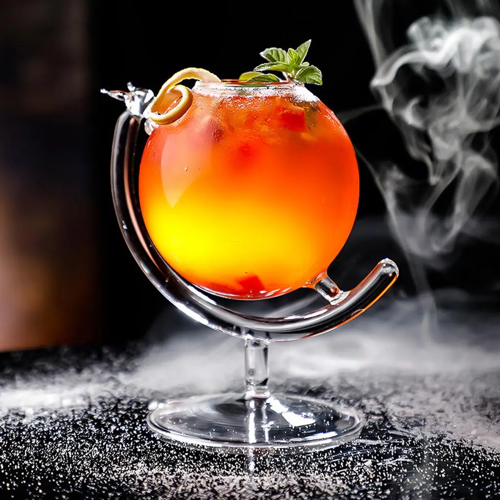 

Creative Beautiful Cocktail Glass Goblet Glass Globe Shape Bubble Cups Clear Cup for Birthday Special Celebration Drinkware