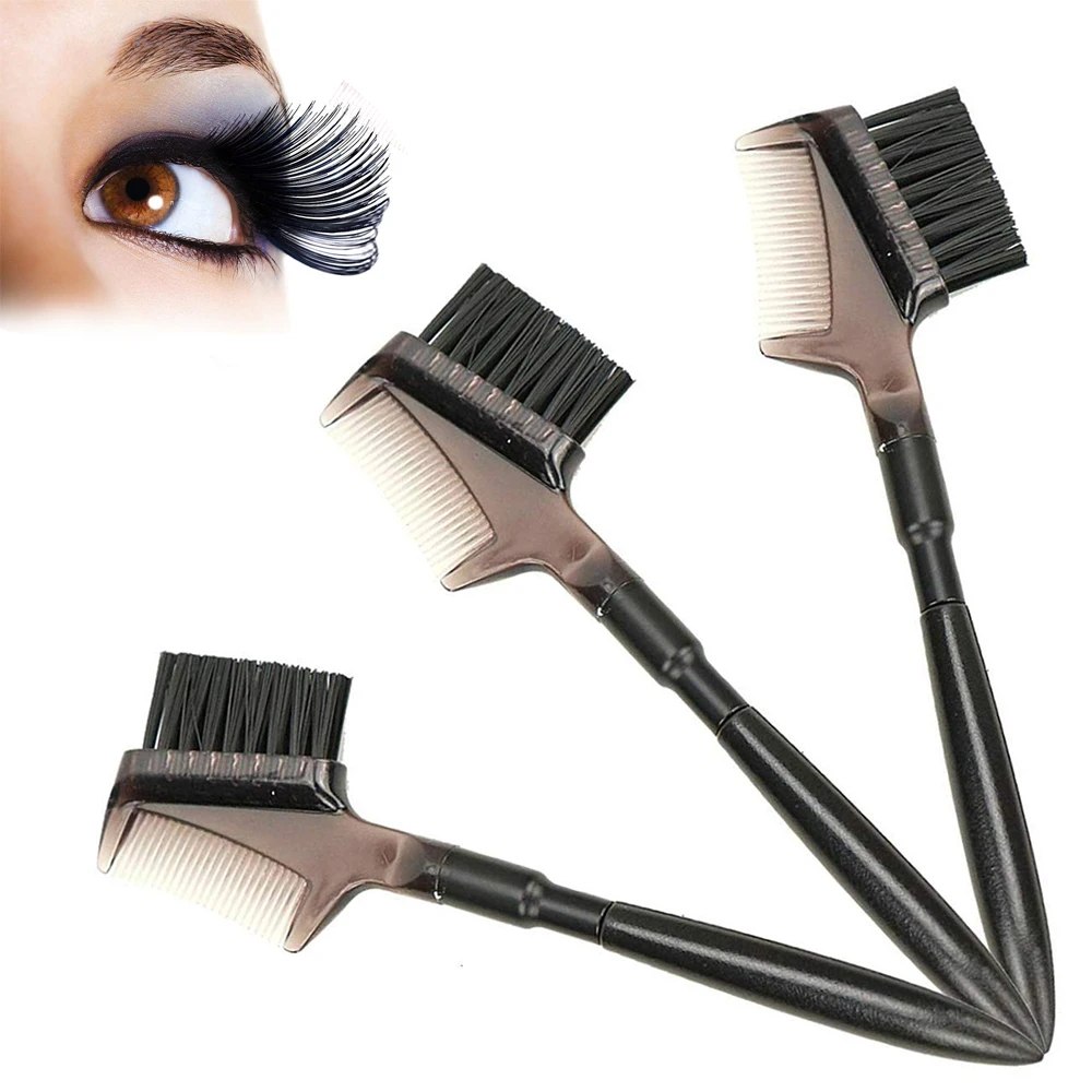 Portable Single-head Makeup Tool Smooth Eyebrow Brush Eyelash Brush Eyebrow Comb Double Side