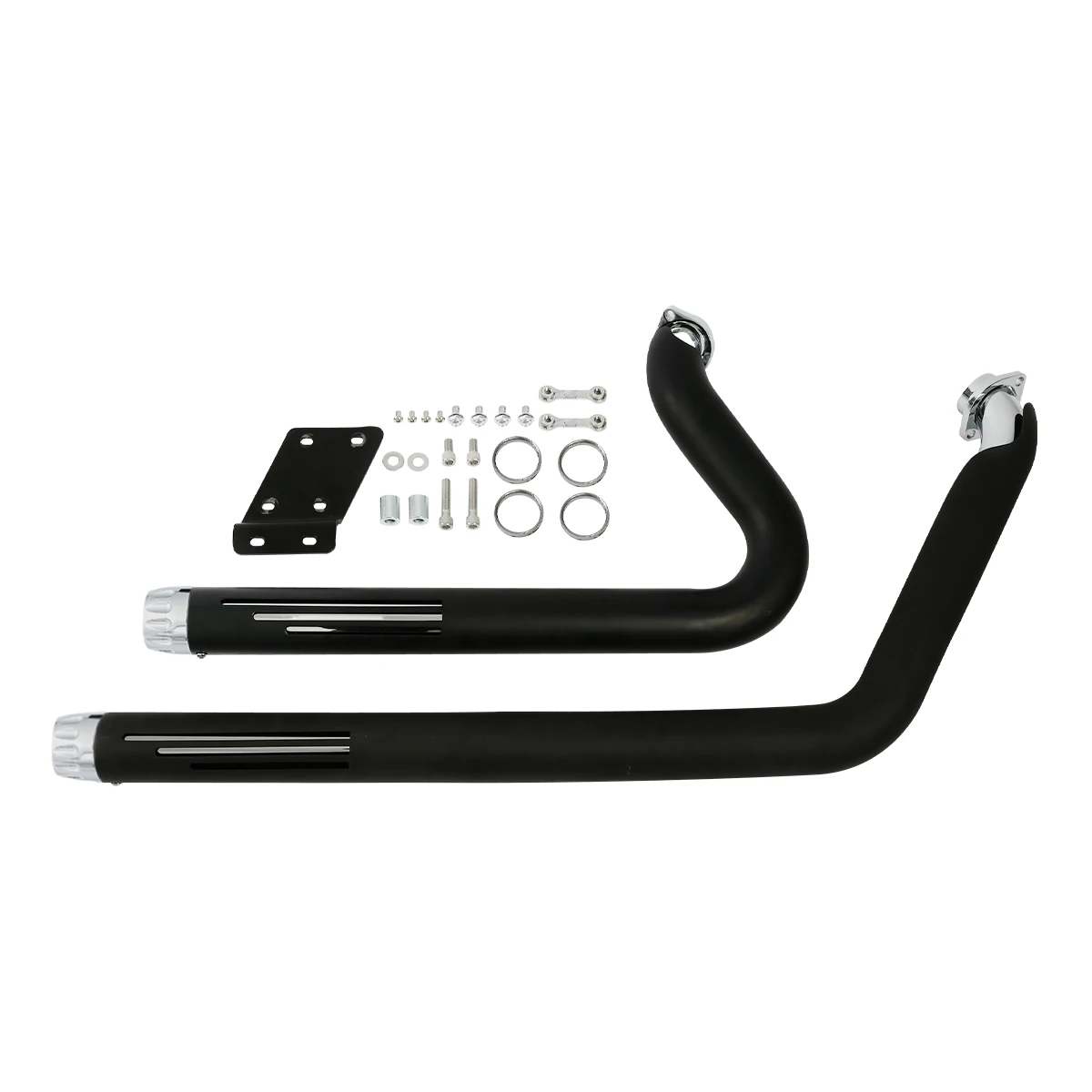 Mufflers Dual Exhaust Pipes for Harley Davidson Softail Deluxe FLSTN 2006-2017 XF2906H21-01-B