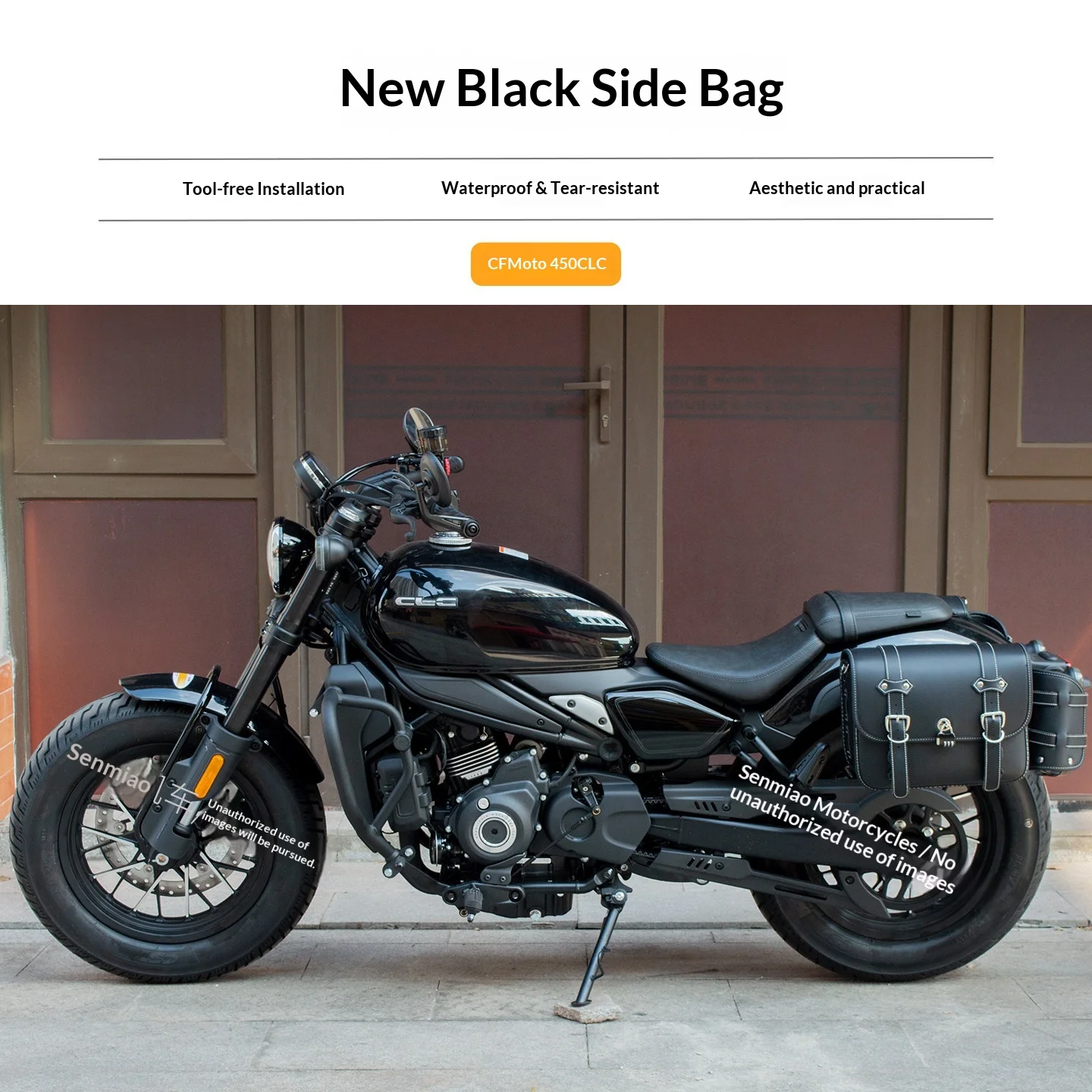 【Premium】For Spring Breeze 450CLC Qianjiang Flash 300 Greystone 250/707 Black Flag Chinchil500 VOGE CU525 Quick Release Side Bag
