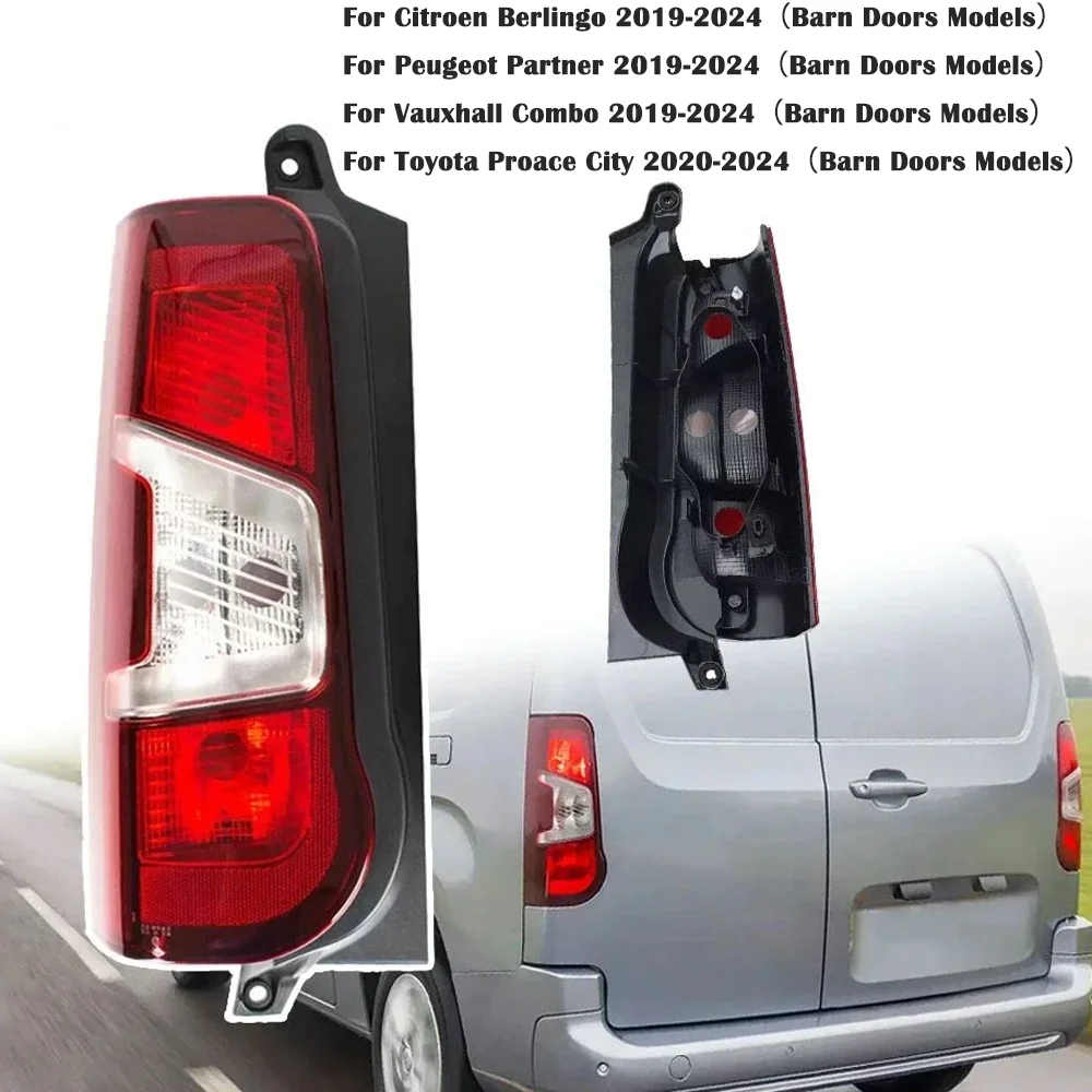 Car Rear Tail Light Lamp For Peugeot Partner Citroen Berlingo For Vauxhall Combo 19-24 Taillights 9819235880 9808243182