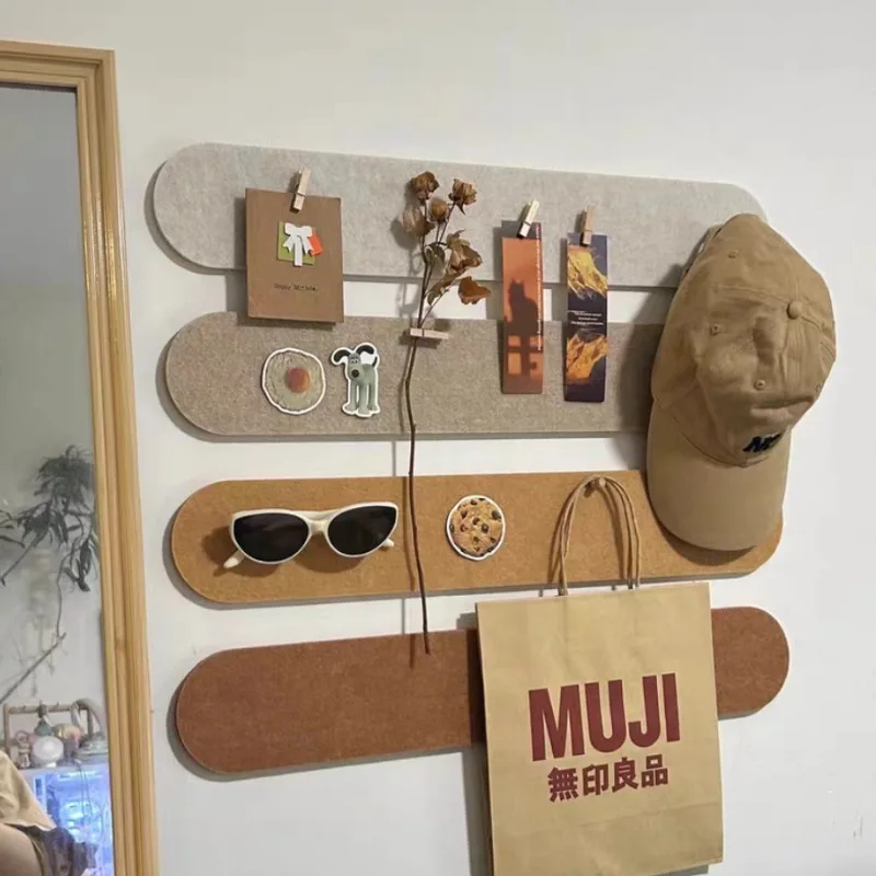 Ins-Style Photo Wall Felt Board, Self-Adhesive Organizer for Polaroid Photos Keys Multi-Functional Decor Kindergarten Shop Wall - view 2
