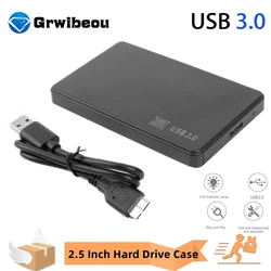 USB 3.0 2.0 To 2.5 Inch Hard Drive Case SATA HDD SSD Enclosure 5Gbps External Hard Drive Disk Box for PC Laptop Smartphone