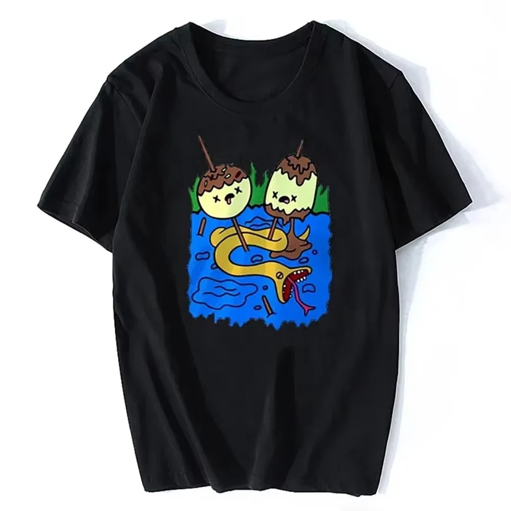 

Fashion Rock Chewing Princess Mens Tshirt Casual Cotton Short Sleeve Adventure Time T-Shirt Summer Men Funny Marceline Gift Tees
