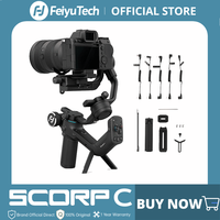 FeiyuTech NEW Feiyu SCORP-C 3-Axis Handheld Gimbal Stabilizer Handle Grip for DSLR Camera Sony/Canon/Nikon with Pole Tripod