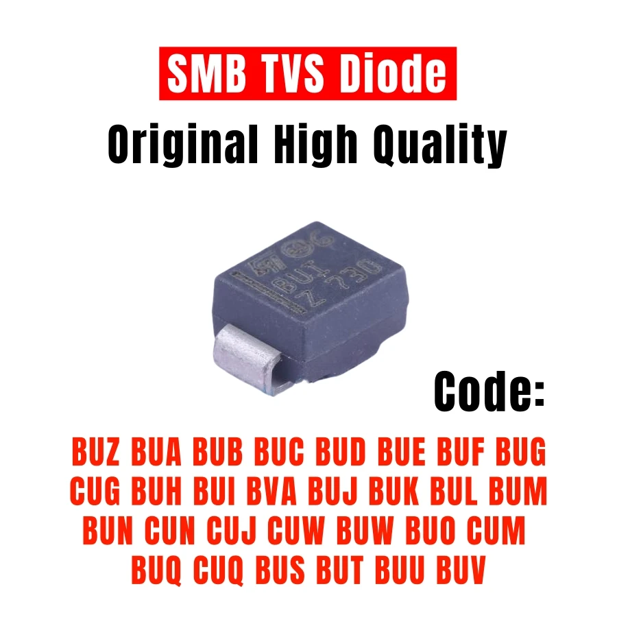 20PCS SMB diode BUZ BUA BUB BUC BUD BUE BUF BUG CUG BUH BUI BVA BUJ BUK BUL BUM BUN CUN CUJ CUW BUW BUO CUM BUQ CUQ BUS BUT BUU