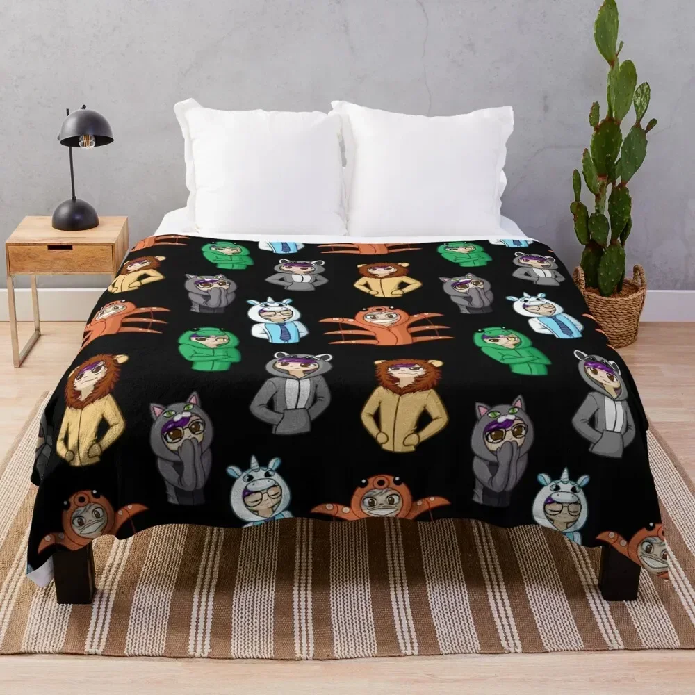 

Oneside Tile - All Sides Throw Blanket Thermals For Travel Hairys Sofas Cute Blankets