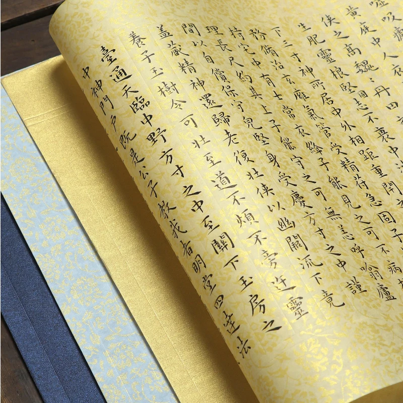 Chinese Calligraphy Paper Copying Scripture Xuan Paper For Calligraphy Practice Chinese Brush Character Writing Paper Transcript