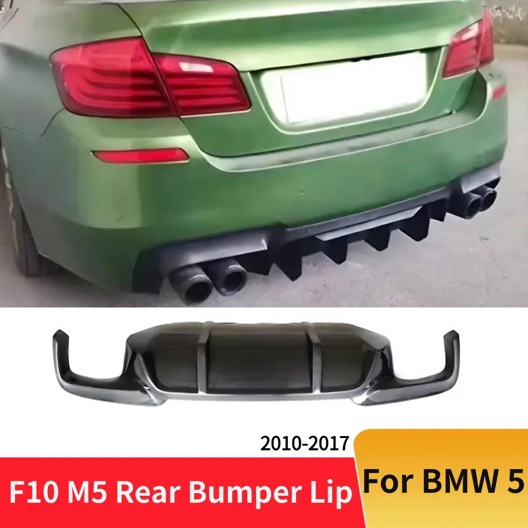 Accessories Body Kit Facelift For BMW 5 Series F10 F18 M-Sport M5 2010-2017 Rear Bumper Protector Lip Diffuser Chin Trim Tuning