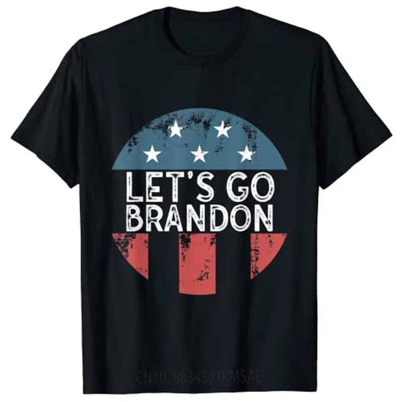 Pro America F.J.B. T-Shirt Funny Let's Go Brandon Tee Shirt Men Clothing Customized Products