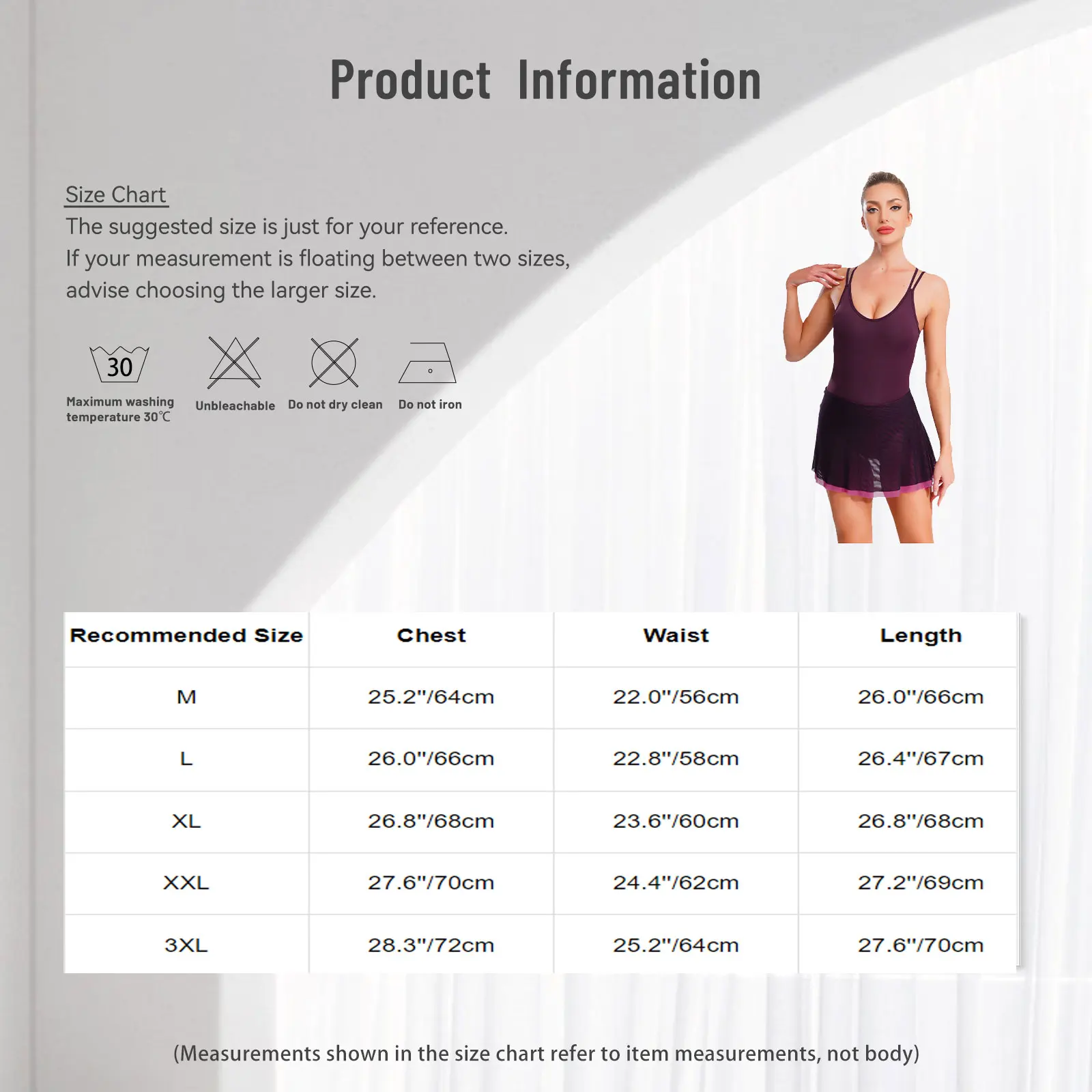 ชุดบัลเล่ต์ผู้หญิง ชุดยิมนาสติก ชุดสเก็ต ชุดเต้นรำ ชุดกระโปรงตาข่าย ชุดบัลเล่ต์สำหรับออกกำลังกาย โยคะ เต้นรำ ชุดฝึกซ้อม