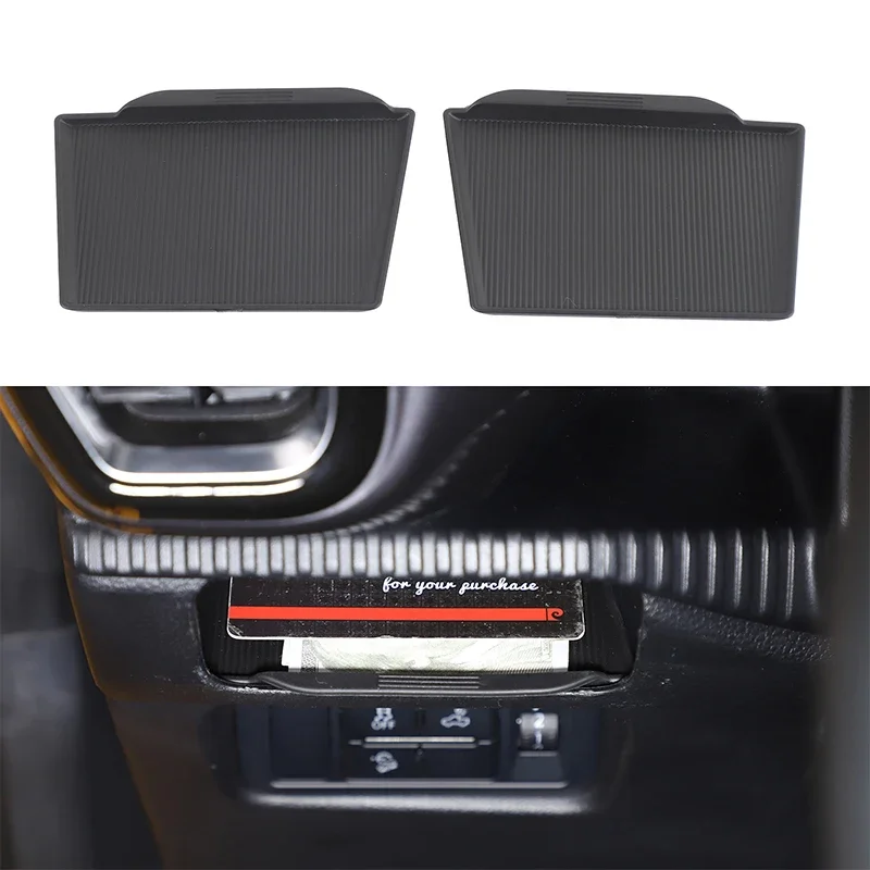 Car Storage Box Mat Main Drive Passenger Slot Pad Door Slot Mat TPE Anti-slip Mat For Ford Ranger 2023-2024 Interior Accessories