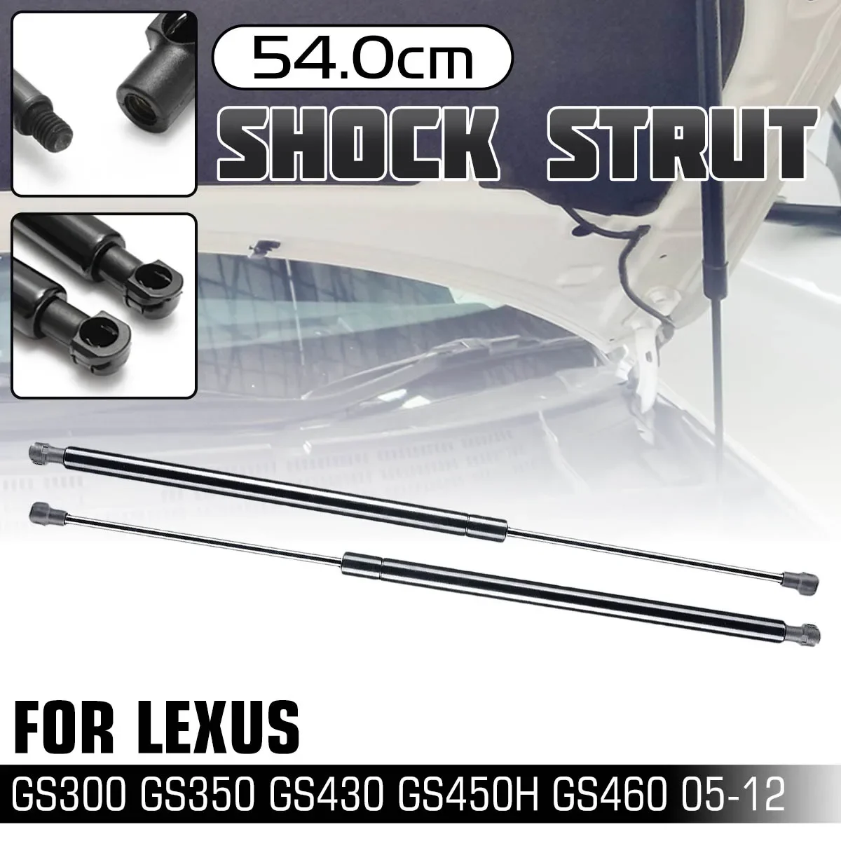 2pcs รถด้านหน้า Hood Lift รองรับแรงกระแทก Strut ARM สําหรับ Lexus GS300 GS350 GS430 GS460 2005-2012