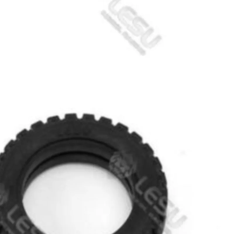 

LESU 1/14 RC Parts Rear Wheel Tires 1 Pair for Scale Forklift Model Car Parts DIY Truck Engineering Vehicle Toys Th16714-SMT3