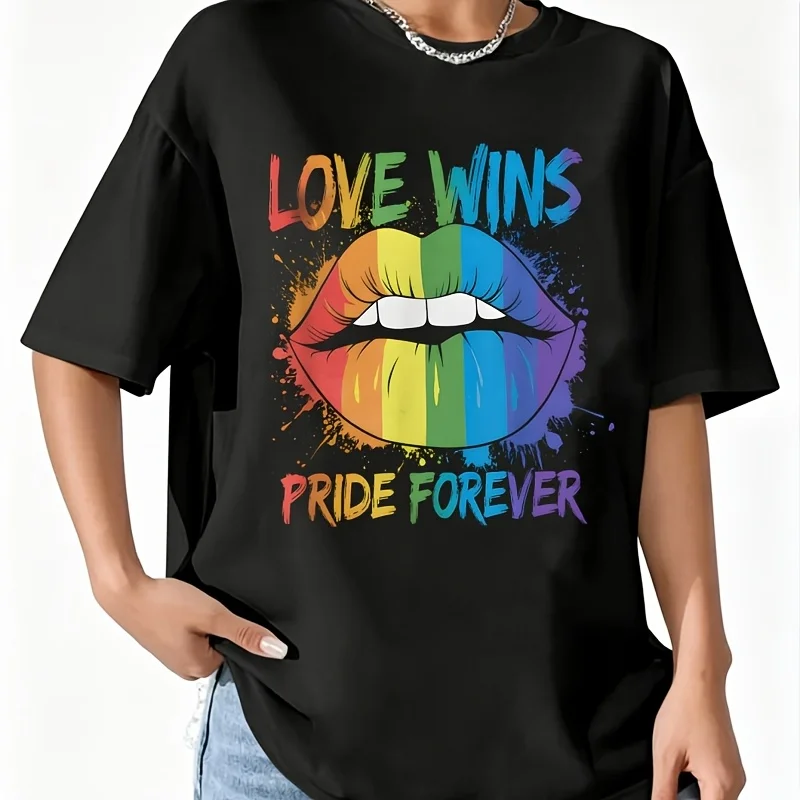 Lgbtq Gift Equality Ally Lesbian  Parade  9 Women's 100% Cotton T-Shirt Fun Print Short Sleeve Top Casual Round Neck Tee S-5Xl