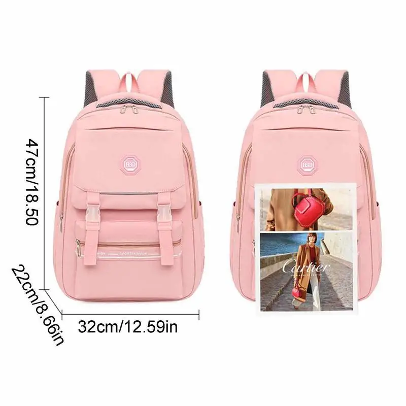 Cute Academy Backpack Women Teenagers Book School Bags Laptop Backpacks Waterproof Backpack With Adjustable Shoulder Straps For