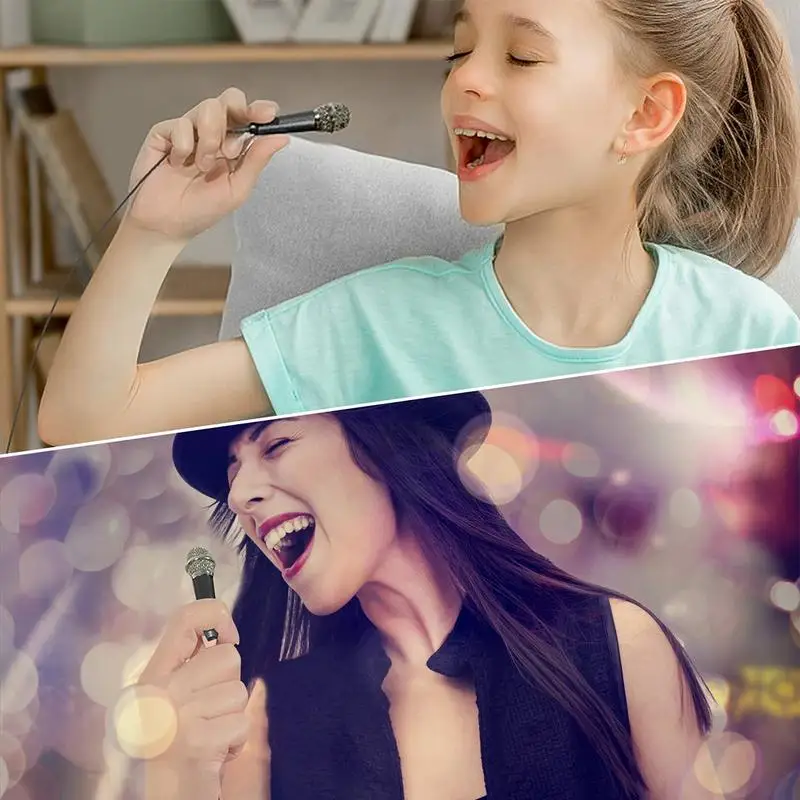 ميكروفون ASMR صغير محمول صوتي لمدونات الفيديو ومكبر صوت للغناء والبودكاست