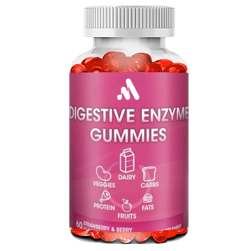 

Digestive Enzyme Chewable Gummies: Help with Food Intolerance, Defatting, and Digestion of Dairy Products and Carbohydrates