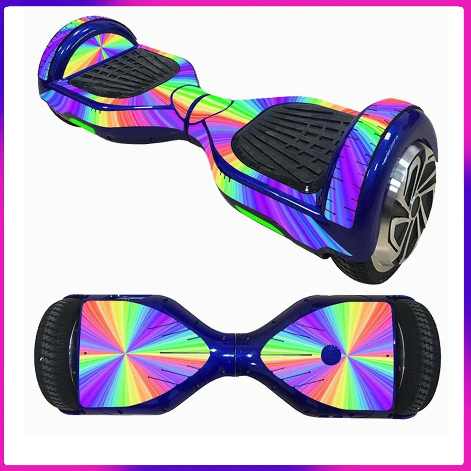 6.5 inch Electric Scooter Sticker Hoverboard Gyroscooter Sticker Two Wheel Flanges Self Balancing Hover Board Skateboard Sticker