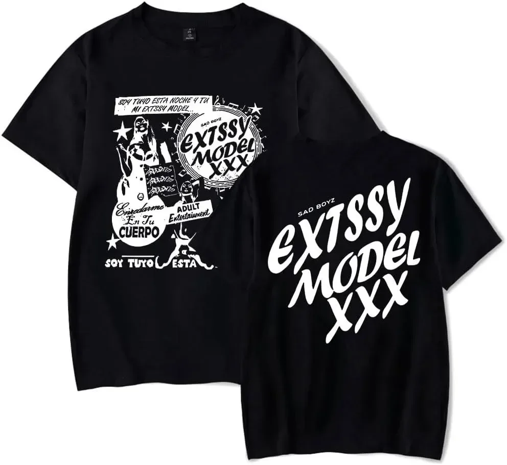 Men Fashion Casual Crewneck Short Sleeve T-Shirts Junior H Sad Boyz Tour Merch Tee Summer harajuku graphic oversized clothing