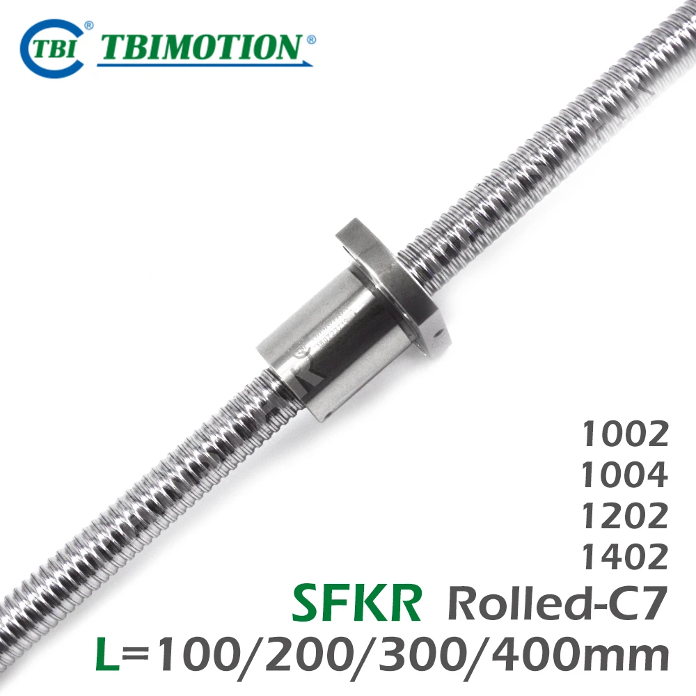 

TBI SFKR1002 SFKR1004 SFKR1202 SFKR1402 C7 Ballscrew R10 R12 R14 Miniature 3D Printer High Precision Low lead Medical Equipment